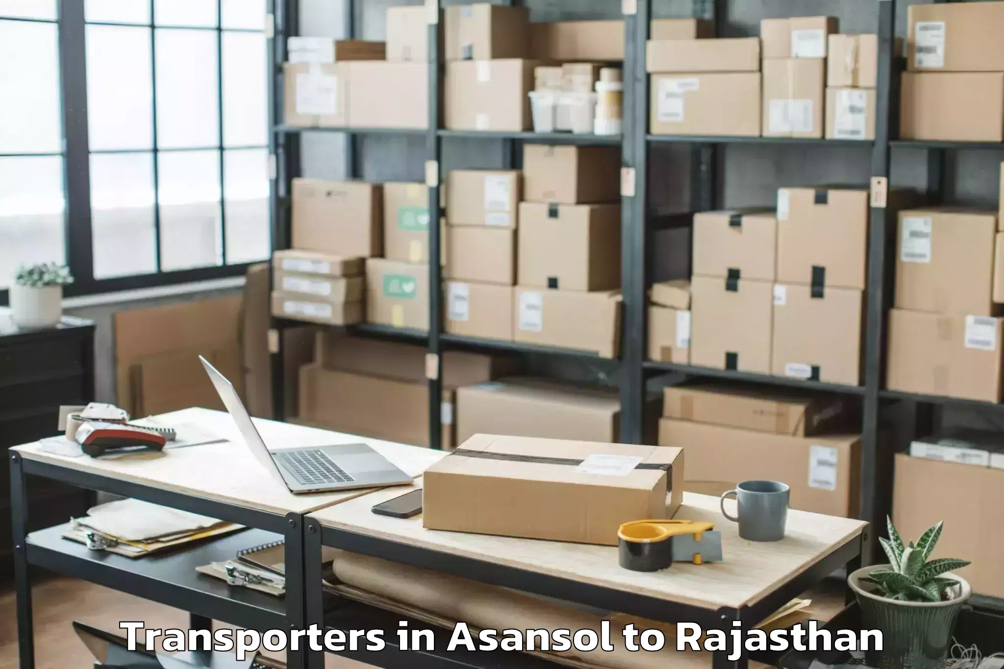 Book Asansol to Parbatsar Transporters Online